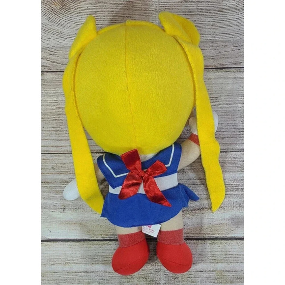 FW Plush Sailor Moon Stuffed Toy Doll Winking Yellow Blue Red 13" 2008 - Picture 4 of 5